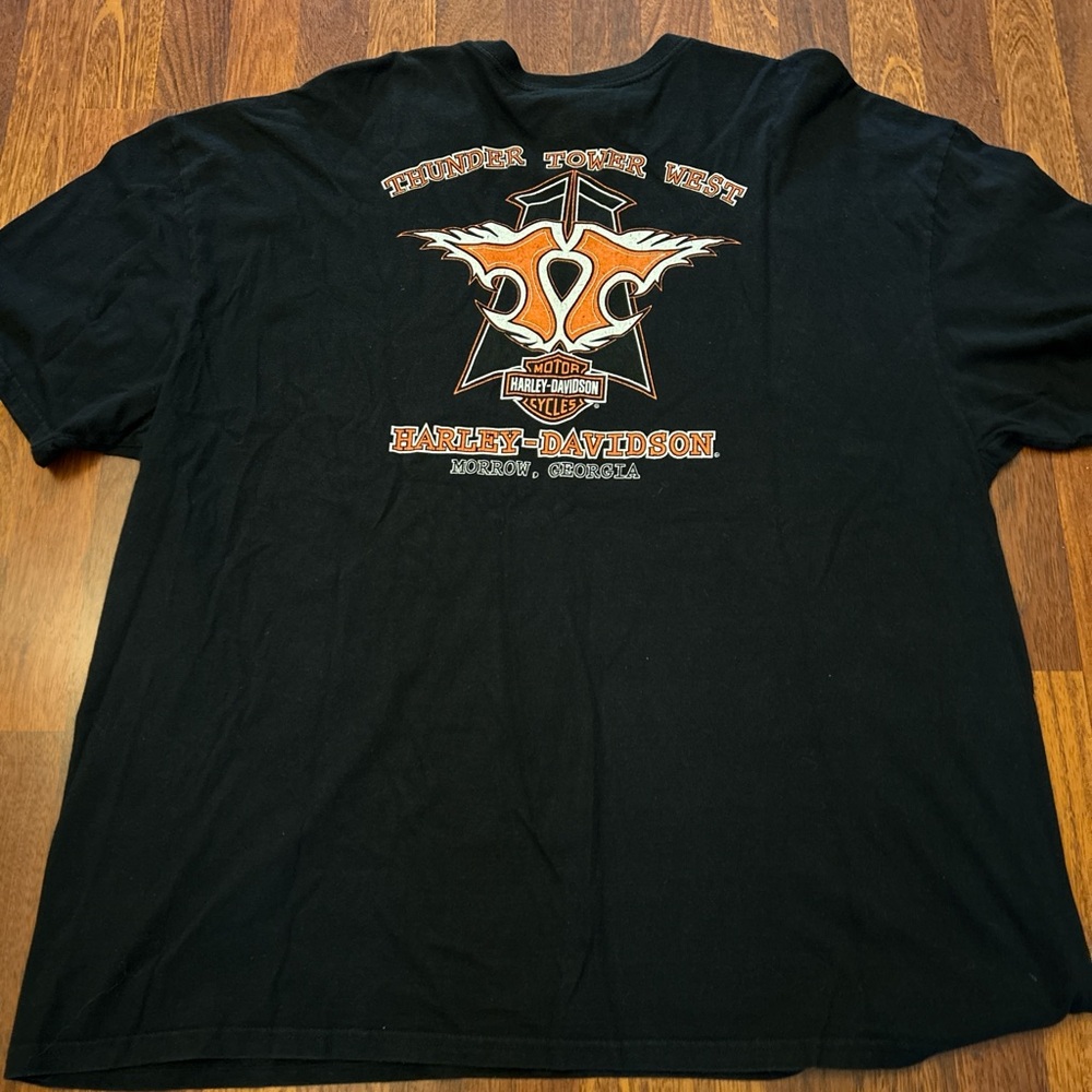 Harley Davidson Thunder Tower West Georgia Biker Tshirt Size 4XL
